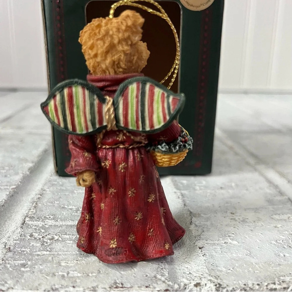 Boyds Bears Longaberger Exclusive Crystal Angelfrost Bearstone Christmas Ornamen - Picture 4 of 11